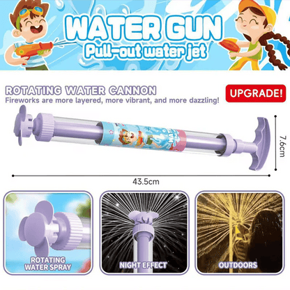 🌈 Bright rainbow LED water pistol | Summer fun that bursts into life as if by magic! ✨