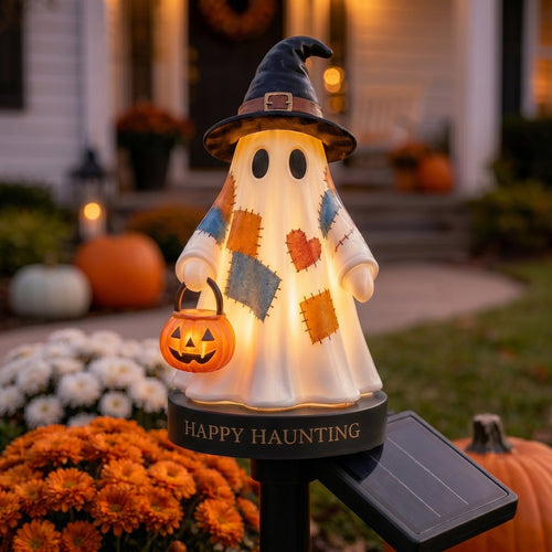 👻Solar Ghost Garden Stake Light – A Seasonal Glow for Your Garden