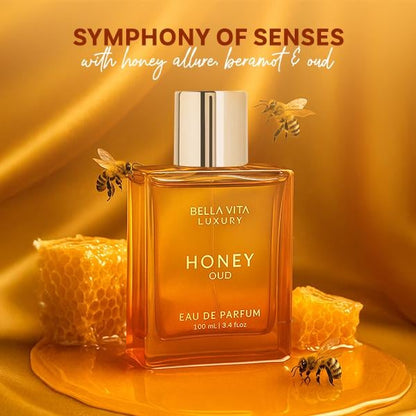 🔥Summer Flash Sale 50% OFF -🐝🍯This stuff is absolutely delectable——Bella Vita Luxury's Honey Oud | Eau de Parfum 100ml (3.4 fl oz)