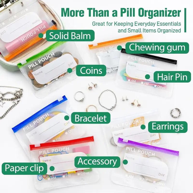 💊 MedVault ProTM A8 Waterproof Pill Organizer Set
