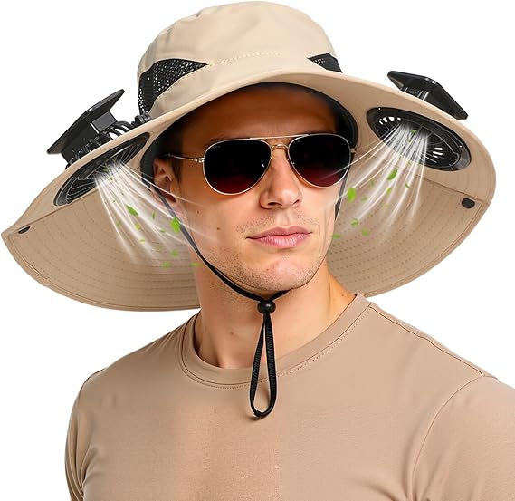 🔥Limited Time 50% Off✨Hat with Fans Solar Power