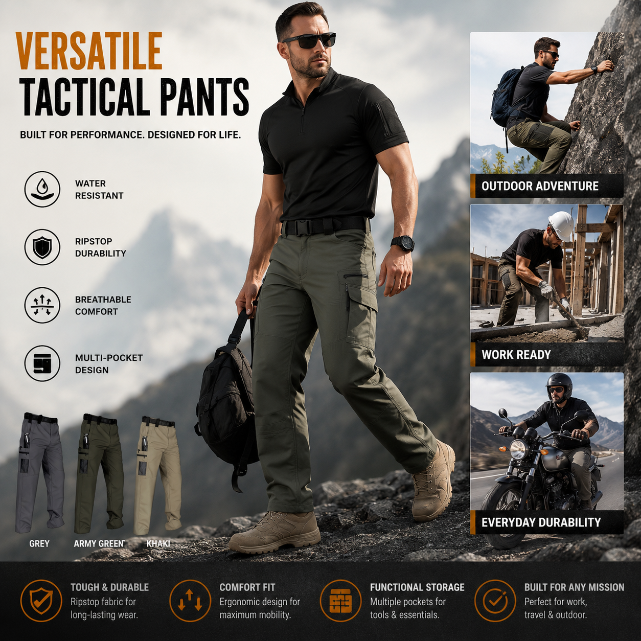 🔥Summer Flash Sale 50% OFF - 👖Multi-purpose Tactical Pants