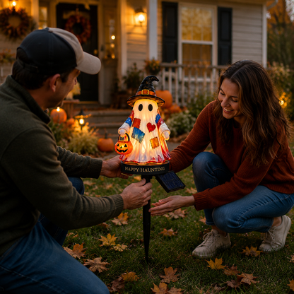 👻Solar Ghost Garden Stake Light – A Seasonal Glow for Your Garden