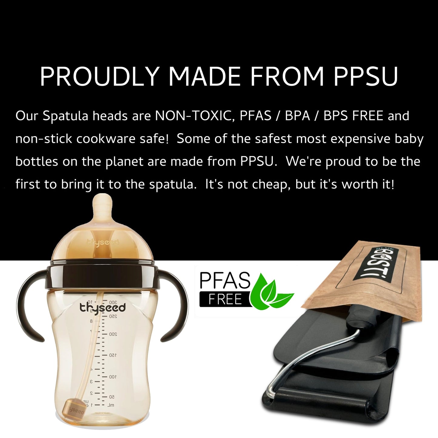 🔥Summer Flash Sale 50% OFF - Adjustable Angle Spatula – 2 PPSU Heads, Non-Toxic & PFAS-Free