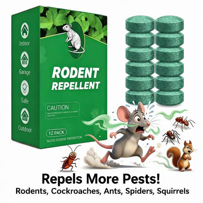 12 Pack Natural Fishing Gear Storage Protector – Rodent & Insect Repellent Tablets for Tackle Boxes, Boats, Garages & Camping Gear