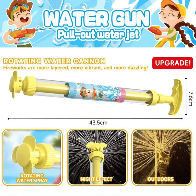 🌈 Bright rainbow LED water pistol | Summer fun that bursts into life as if by magic! ✨
