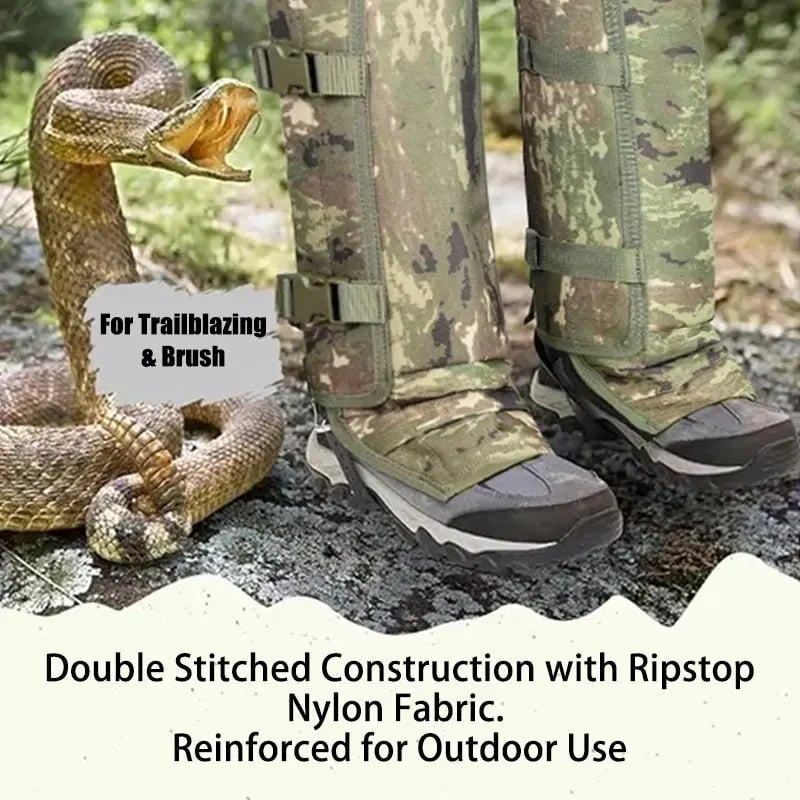 Unisex Adjustable Outdoor Snake-Resistant Leg Gaiters