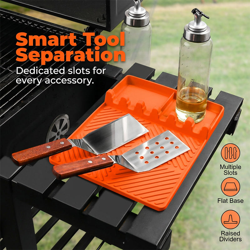 🔥LAST DAY SALE 50% OFF!!🔥Silicone Grill Mat for Side Shelf